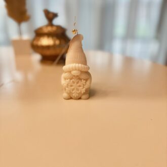 Lumânarea Moș cu fulg de nea