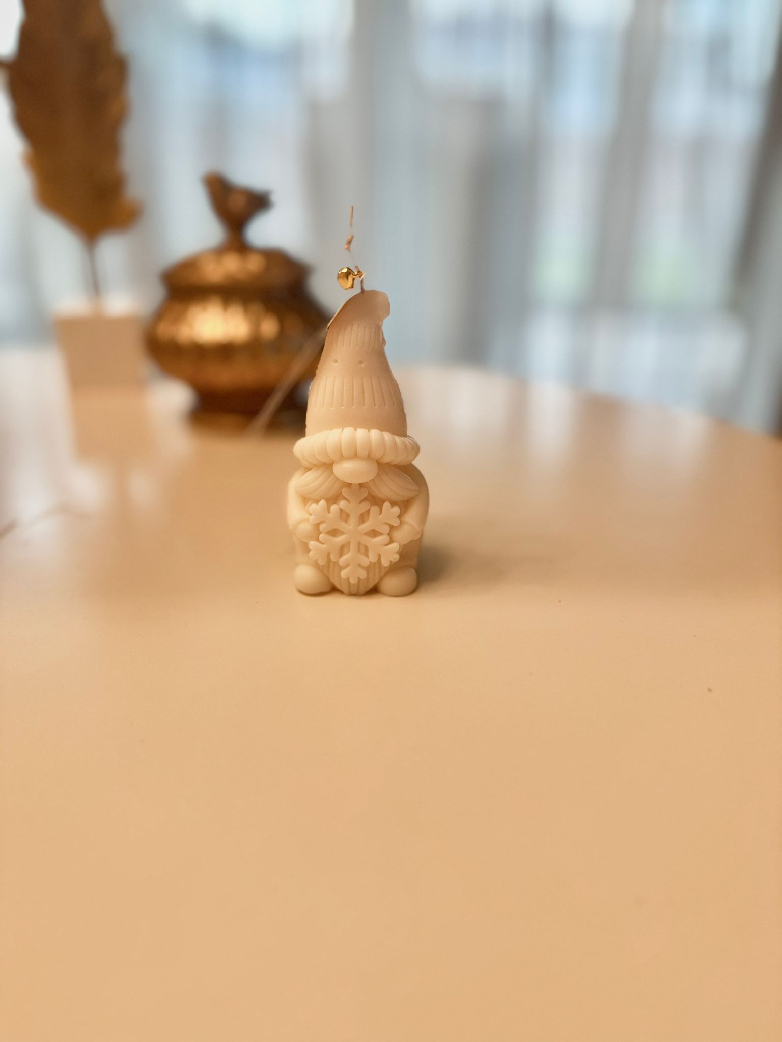 Lumânarea Moș cu fulg de nea